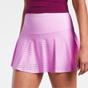 Athleta Pink Perforated Skirt